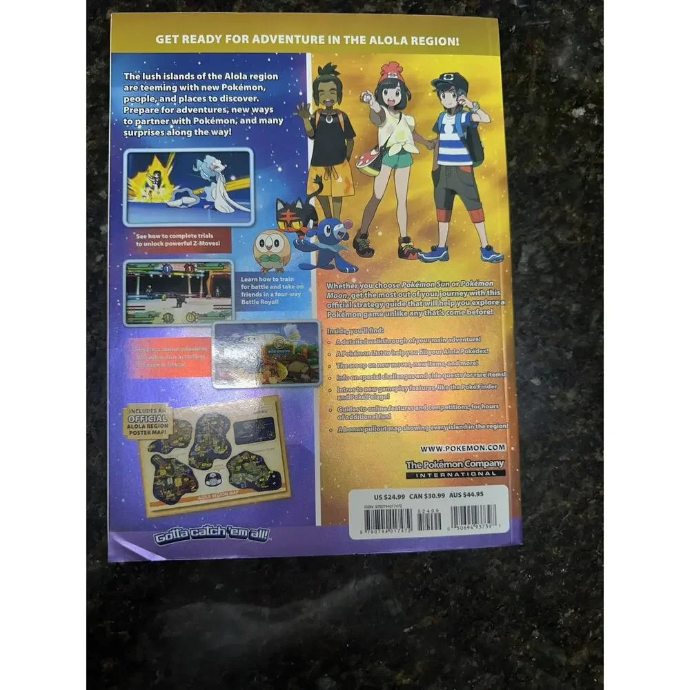 Pokemon Sun and Pokemon Moon : Official Strategy Guide with Alola Region Map